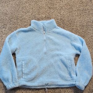 no Boundaries Cozy Blue  Fleece Pullover Sz L